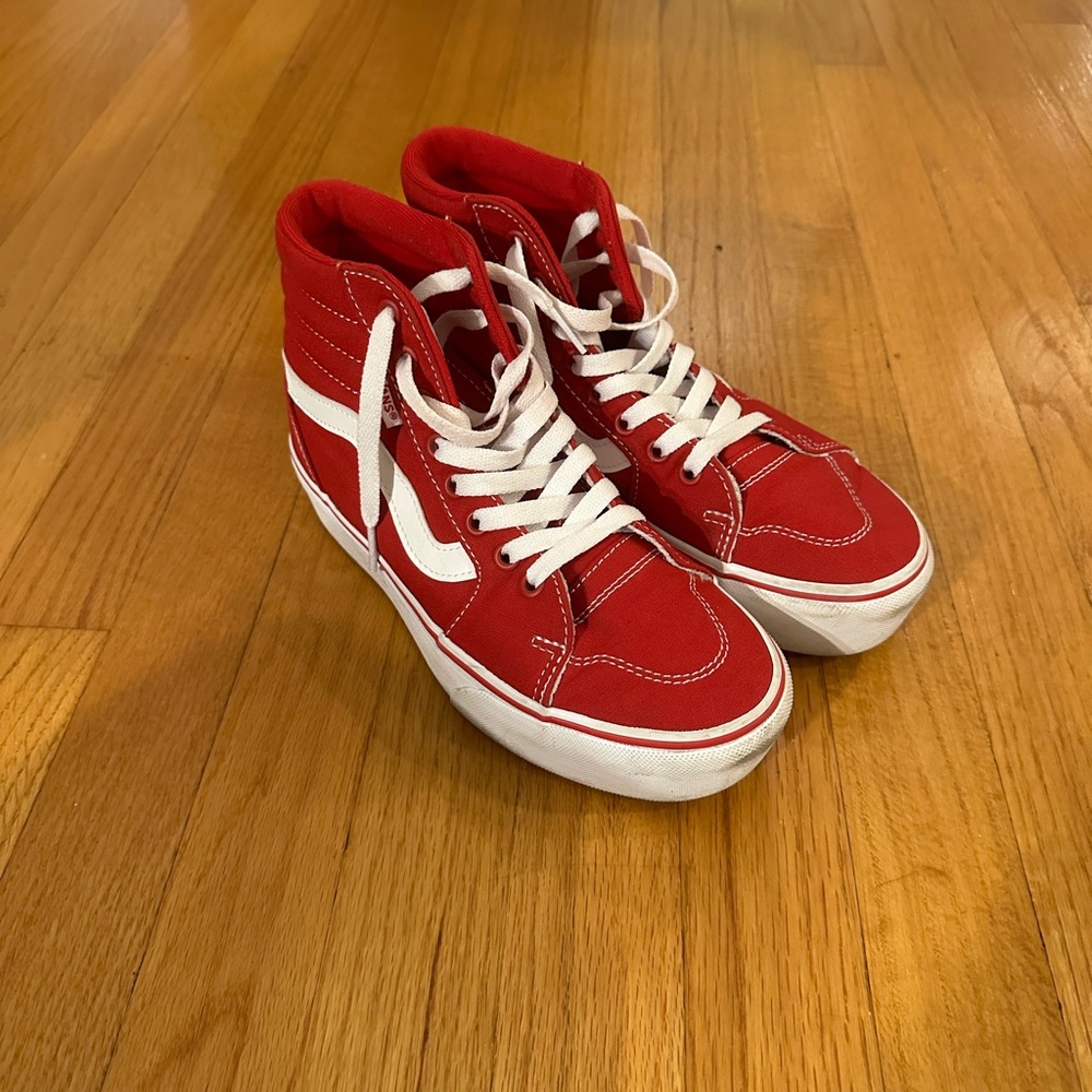 Red High Top Vans